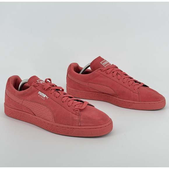 Puma Suede Mono XXI Red Pink Sneakers Men’s Size 10 Snake Y2K Streetwear Low Top main image 4